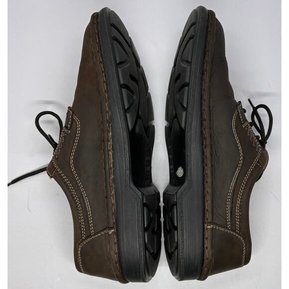 Josef Seibel Men’s Air Massage Nubuck Leather Oxford Lace Comfort Shoes Brown 9